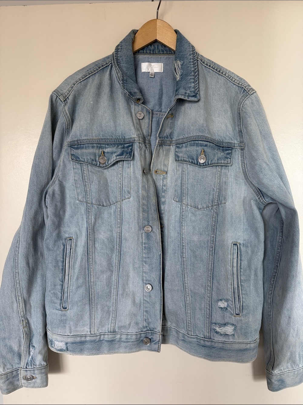 7 For All Mankind Light Blue Denim Jacket